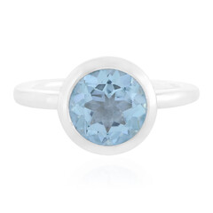 Sky Blue Topaz Silver Ring