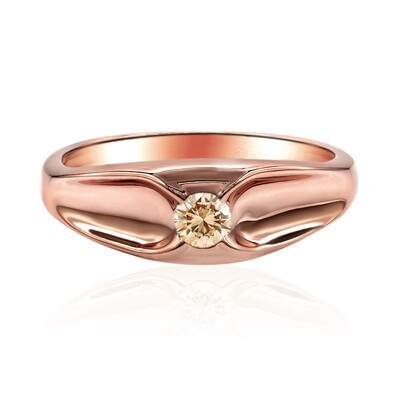 9K SI1 Argyle Rose De France Diamond Gold Ring (Annette)