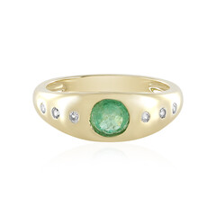 9K Colombian Emerald Gold Ring