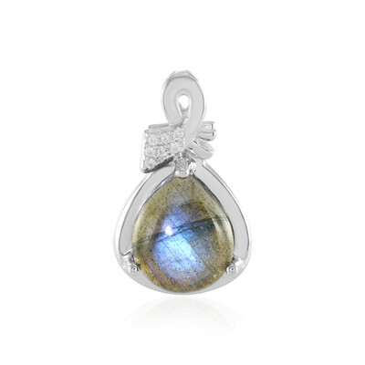 Labradorite Silver Pendant