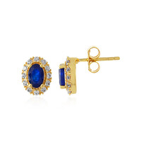 Royal Blue Spinel Silver Earrings