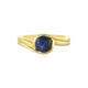 Blue Star Sapphire Silver Ring