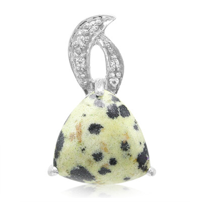 Dalmatian Jasper Silver Pendant