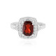 Mozambique Garnet Silver Ring