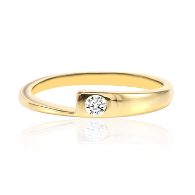 18K VVS1 (E) Diamond Gold Ring (adamantes [!])