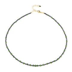 Russian Diopside Silver Necklace (Riya)