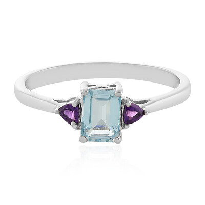 Sky Blue Topaz Silver Ring