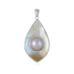 Mabe Pearl Silver Pendant (Bali Barong)