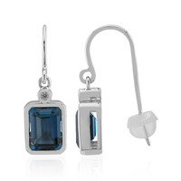 London Blue Topaz Silver Earrings (Pallanova)