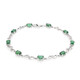 Zambian Emerald Silver Bracelet