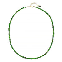 Russian Diopside Silver Necklace