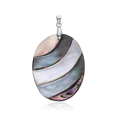 Abalone Shell Silver Pendant