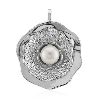 White Freshwater Pearl Silver Pendant (TPC)