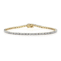 9K SI1 (G) Diamond Gold Bracelet