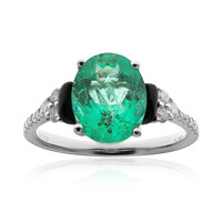 18K AAA Zambian Emerald Gold Ring (CIRARI)