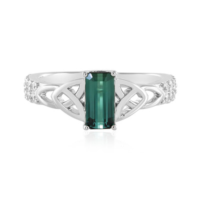 Benedito Green Tourmaline Silver Ring