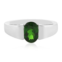 Russian Diopside Silver Ring