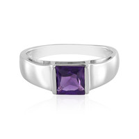 Zambian Amethyst Silver Ring