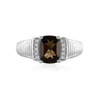 Smoky Quartz Silver Ring