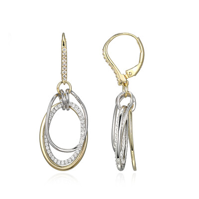 Zircon Silver Earrings (Adela Silber)