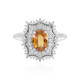 Mandarin Zircon Silver Ring