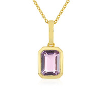 Rose de France Amethyst Silver Necklace