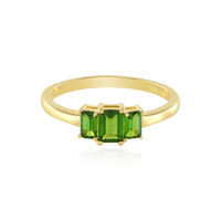 Russian Diopside Silver Ring