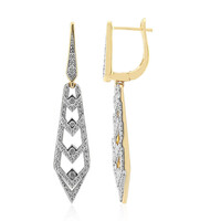 9K SI1 (G) Diamond Gold Earrings