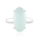 Aqua Chalcedony Silver Ring