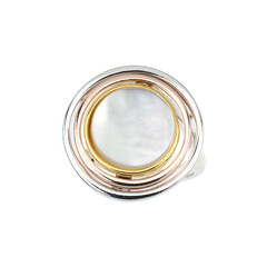 Mother of Pearl Silver Ring