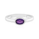 Zambian Amethyst Silver Ring (MONOSONO COLLECTION)