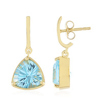 Sky Blue Topaz Silver Earrings