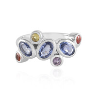 Ceylon Blue Sapphire Silver Ring