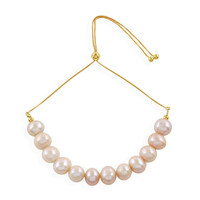 Cream Freshwater Pearl Silver Bracelet