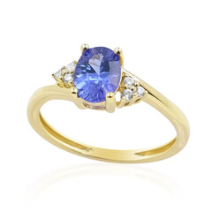 9K AAA Tanzanite Gold Ring