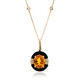 14K Black Onyx Gold Necklace