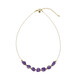 Amethyst Stainless Steel Necklace