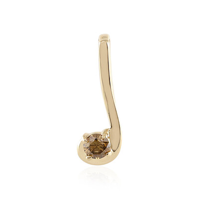 9K I2 Brown Diamond Gold Pendant