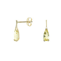 9K Lemon Citrine Gold Earrings