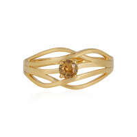 Yellow Zircon Silver Ring