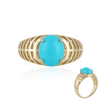 9K Sleeping Beauty Turquoise Gold Ring (Ornaments by de Melo)