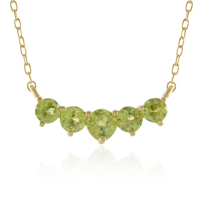 Sphene Silver Necklace