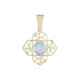 9K Welo Opal Gold Pendant (Ornaments by de Melo)