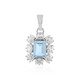 Sky Blue Topaz Silver Pendant