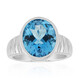 Swiss Blue Topaz Silver Ring (Pallanova)