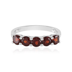 Indian Garnet Silver Ring