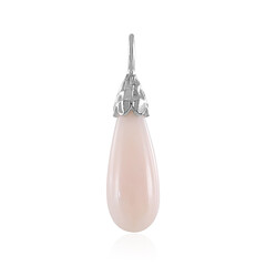 Pink Opal Silver Pendant