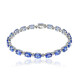 10K AAA Tanzanite Gold Bracelet