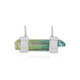 Bi Colour Quartz Silver Pendant (MONOSONO COLLECTION)