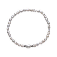 White Freshwater Pearl Bracelet